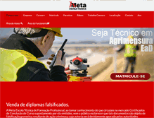 Tablet Screenshot of metaescolatecnica.com.br